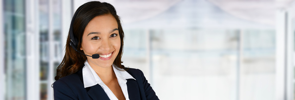 Call Center Mitarbeiterin von aqvapos Call Center Mitarbeiterin von aqvapos